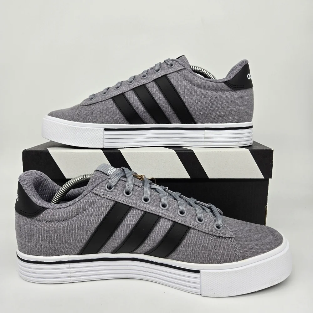 New adidas Daily 4.0 Grey Core Black Men's Shoes Size 9